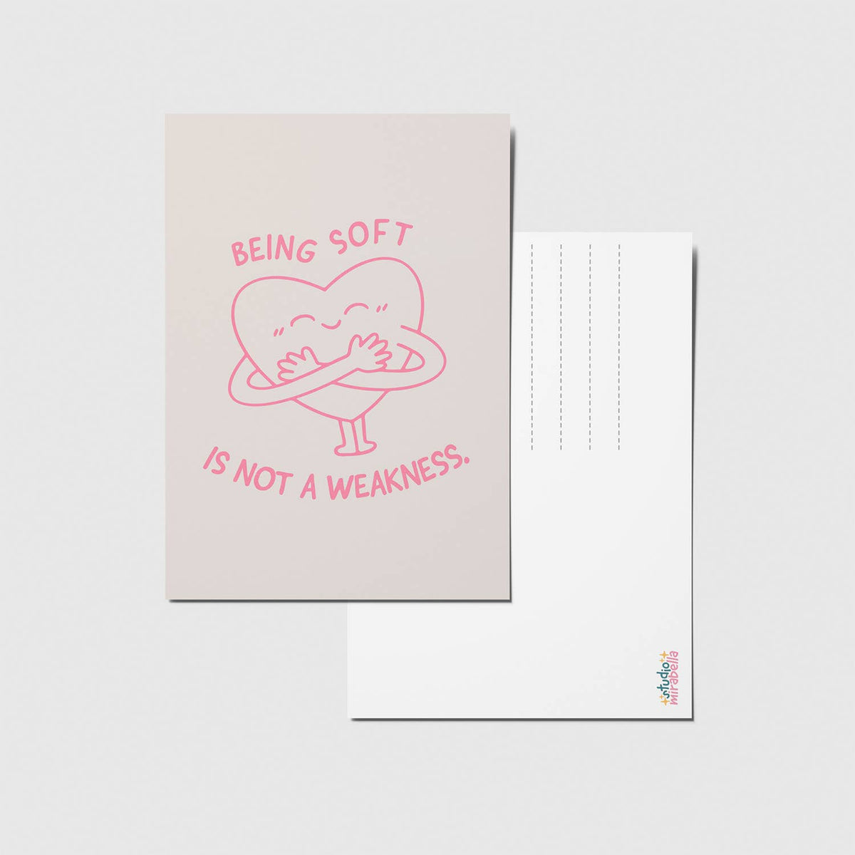 Being soft - A6 Postkort