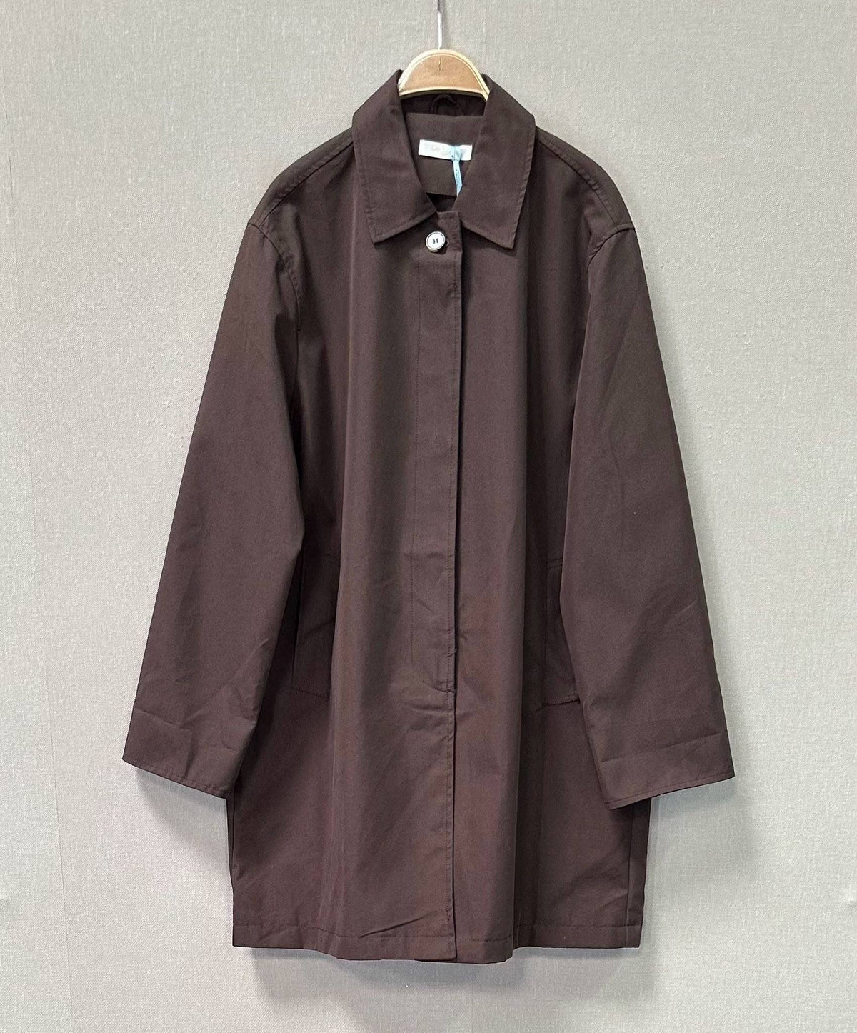 Oversized three-quarter cotton coat: 2