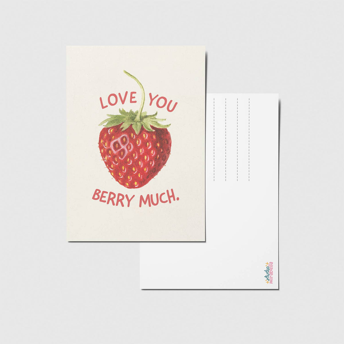 Love you berry much - A6 postkort