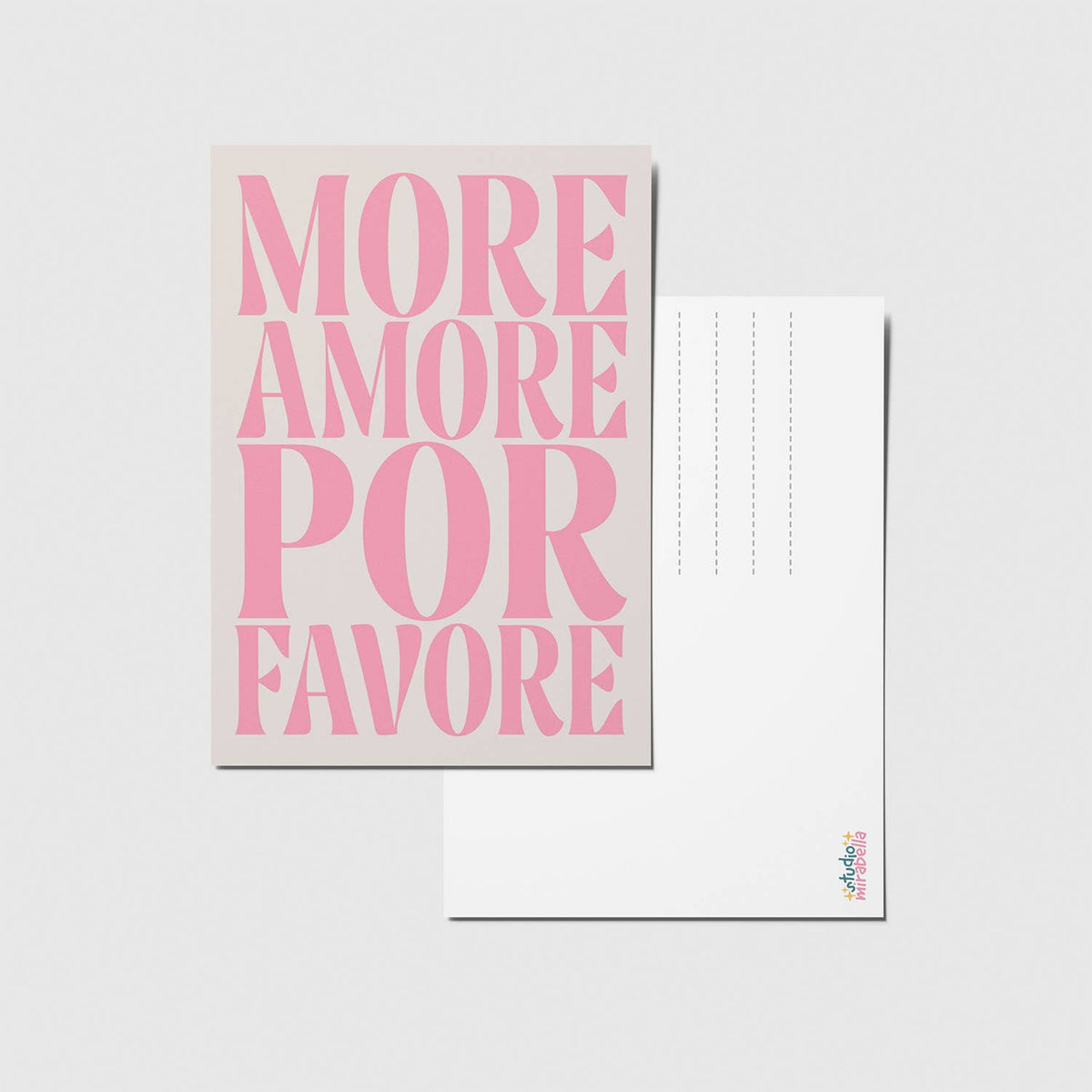 More amore por favore - A6 Postkort