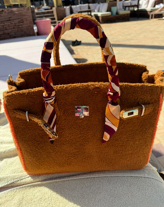 Sara large tote brun teddy image 0