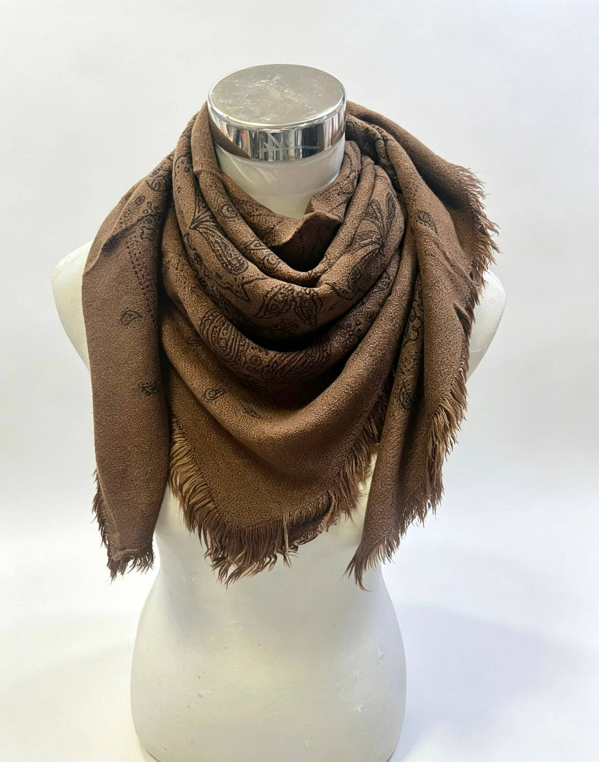 Paisley skjerf , farge kaffe
