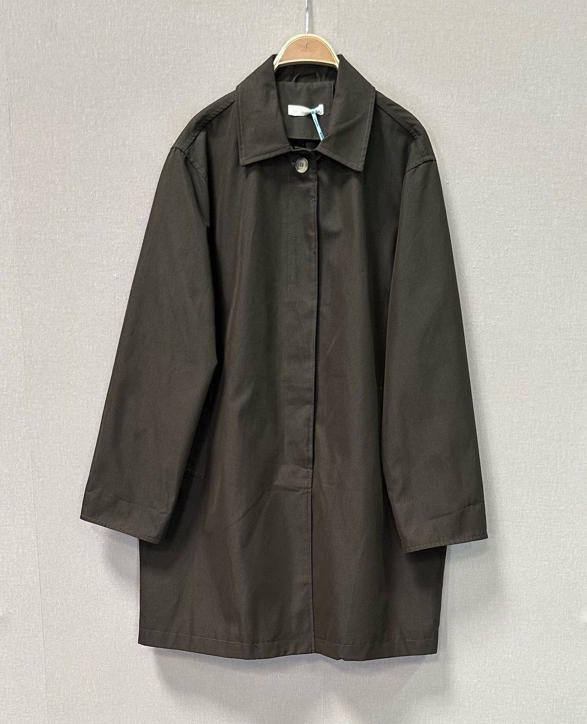 Oversized three-quarter cotton coat: 2