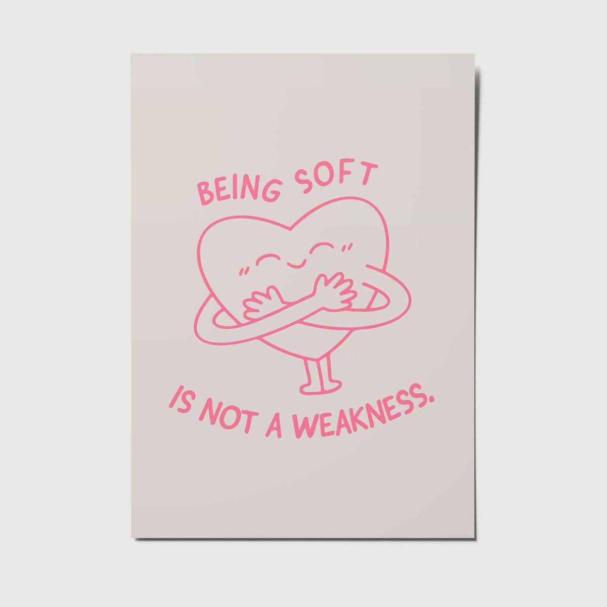 Being soft - A6 Postkort