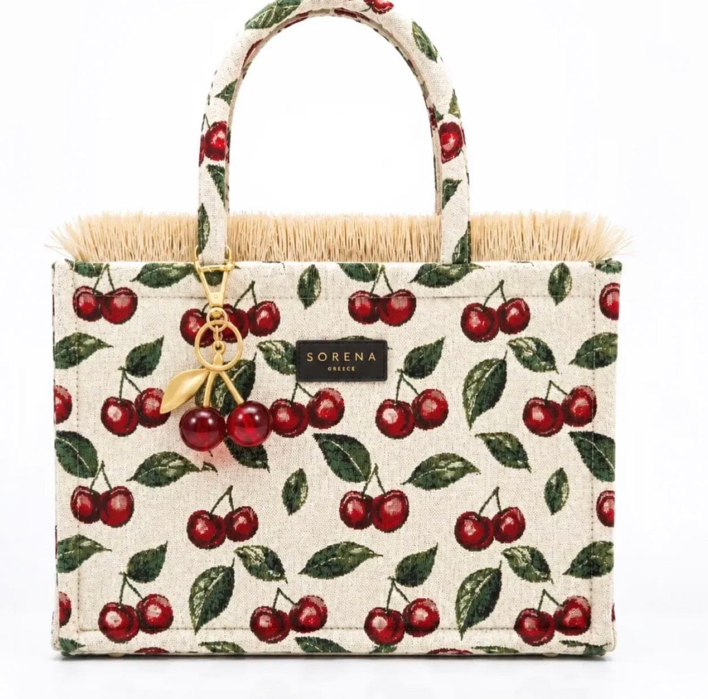 Sorena Cherry tote bag medium