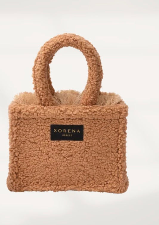 Biscotti brun teddy veske fra Sorena