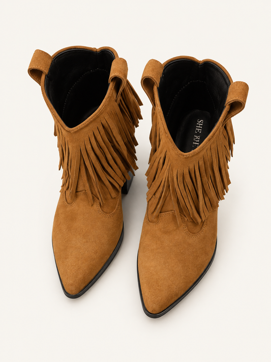 Semsket boots fra She by She