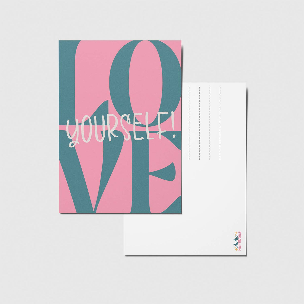 Love yourself - A6 Postkort