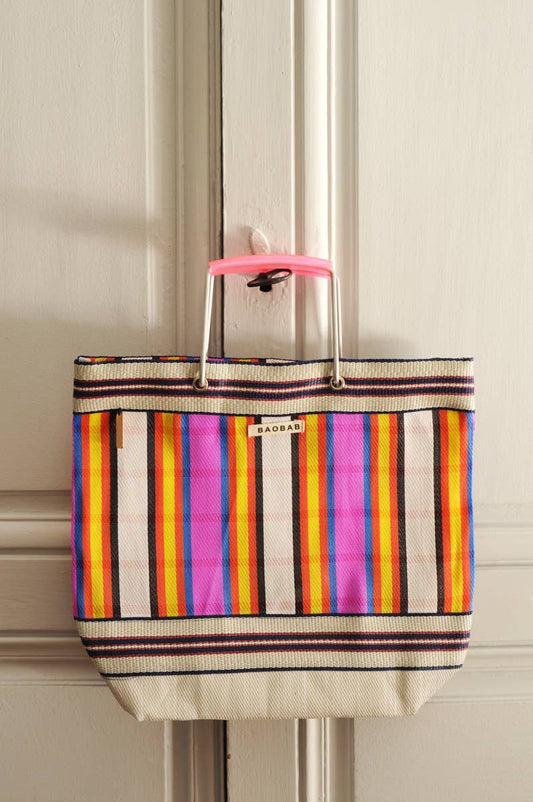 Baobab LOLIA pink nylon tote