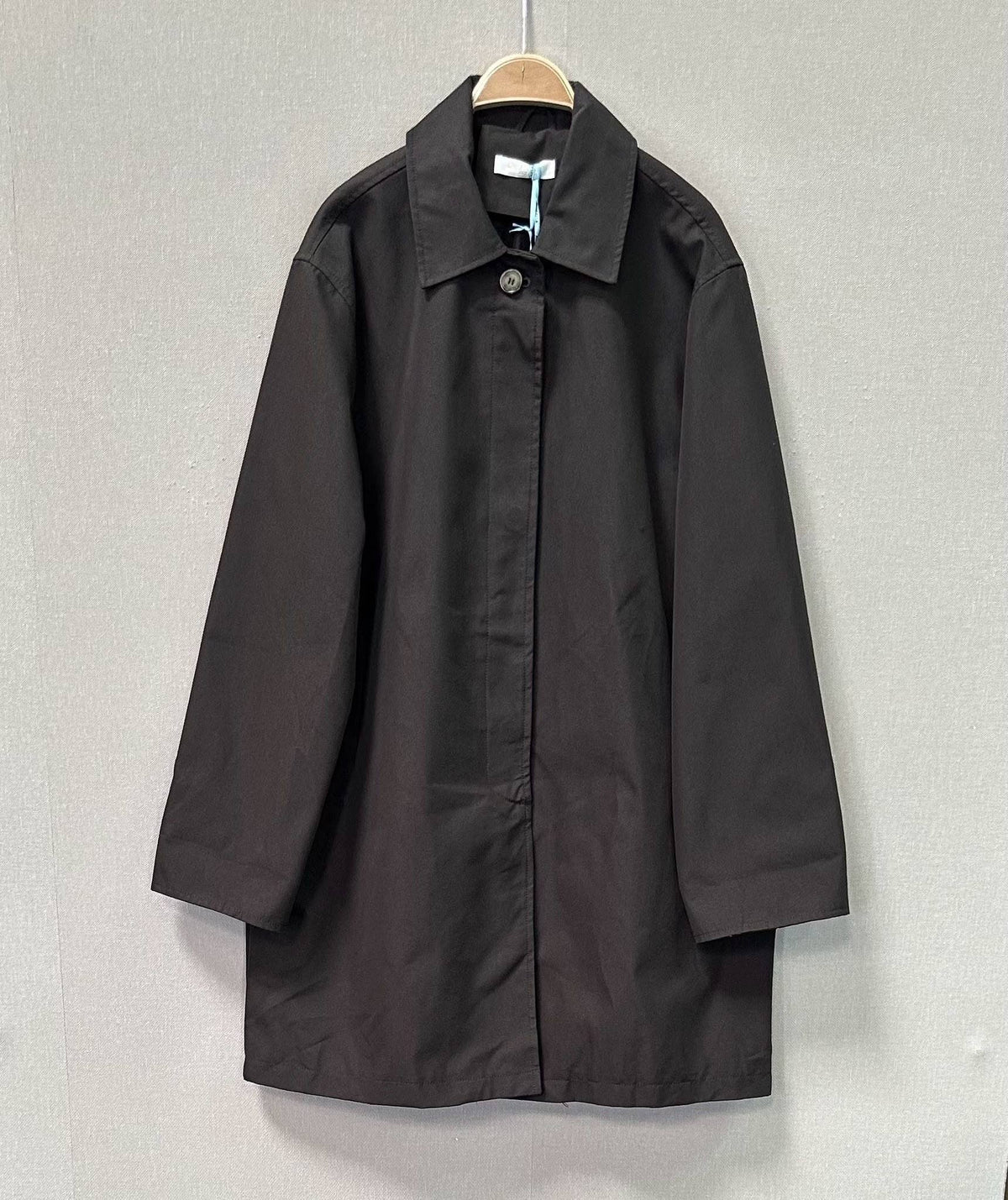 Oversized three-quarter cotton coat: 2