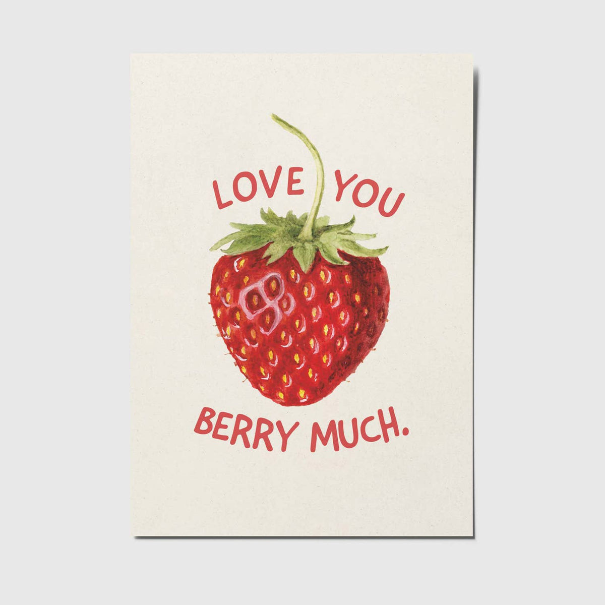 Love you berry much - A6 postkort