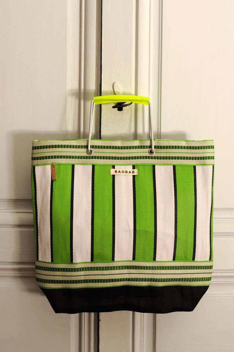 Baobab grønn LOLIA nylon tote bag